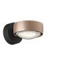 Occhio Sento Verticale Up E Wall Light LED rotatable head gold mat/wall bracket black matt - 3,000 K - Occhio Air