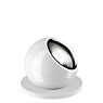 Occhio Sito Basso Volt S40 Spot de sol LED Outdoor tête blanc brillant/pied blanc mat - 2.700 k