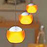 Oligo Balino Lampada a sospensione 1 fuoco LED - regolabile in altezza in modo invisibile rosone cromo - testa arancione - immagine di applicazione