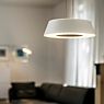 Oligo Glance Lampada a sospensione LED - regolabile in altezza in modo invisibile bianco opaco - immagine di applicazione