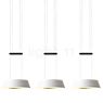Oligo Glance Pendant Light LED 3 lamps white matt
