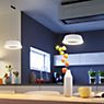 Oligo Glance Suspension LED 2 foyers gris mat - produit en situation