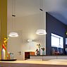 Oligo Glance Suspension LED 3 foyers gris mat - produit en situation