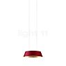Oligo Glance, lámpara de suspensión LED - altura ajustable de forma invisible rojo mate
