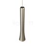 Oligo Rio, lámpara de suspensión 3 focos LED - altura ajustable de forma invisible florón cromo - cabezal plata perla