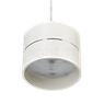 Oligo Tudor Suspension LED 3 foyers - réglage en hauteur invisible cache-piton aluminium/tête rot - 14 cm