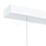 Oligo Tudor, lámpara de suspensión LED 3 focos - altura ajustable de forma invisible florón blanco/cabezal blanco - 9,5 cm