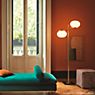 Oluce Alba Floor Lamp with 2 lamps braas/opal glass glossy application picture