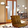 Oluce Alba Floor Lamp with 2 lamps braas/opal glass glossy application picture