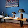 Oluce Atollo Lampe de table bronze - ø50 cm - modèle 233 - produit en situation