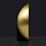 Oluce Siro, lámpara de sobremesa LED negro/dorado, 34 cm