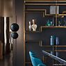 Oluce Superluna Floor Lamp LED black/gold application picture