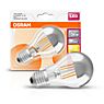 Osram A60-CS 4W/c 827, E27 Filament LED silber