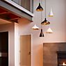 Pablo Designs Swell Hanglamp LED wit/messing - ø20 cm productafbeelding