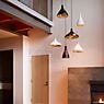 Pablo Designs Swell, lámpara de suspensión LED blanco/latón - ø20 cm , artículo en fin de serie - ejemplo de uso previsto