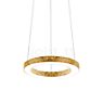 Panzeri Silver Ring Pendant Light LED gold, 78 cm