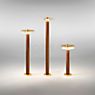 Panzeri Venexia Outdoor Pedestal Light LED wood/brass