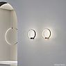 Panzeri Zero Round Wall Light LED brass application picture