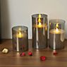 Pauleen Classy Smokey LED Candle grey/white - set of 3 application picture