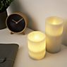 Pauleen Cosy Feather LED Candle grey - set of 2 , Warehouse sale, as new, original packaging application picture