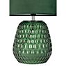 Pauleen Crystal Velours, lámpara de sobremesa verde