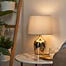 Pauleen Golden Glamour Lampe de table doré/blanc - produit en situation