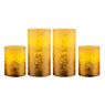 Pauleen Golden Glitter LED Candle ivory/glitter gold - set of 2 , Warehouse sale, as new, original packaging
