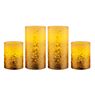 Pauleen Golden Glitter LED Kerze elfenbein/Glitzer gold - 2er Set