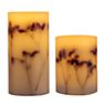 Pauleen Shiny Bloom LED Candle white/flowers - set of 2