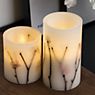 Pauleen Shiny Blossom LED Candle white/flowers - set of 2 application picture