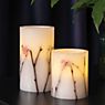 Pauleen Shiny Blossom LED candela bianco/fiori - set da 2 - immagine di applicazione