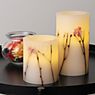 Pauleen Shiny Blossom, LED vela blanco/flores - set de 2 - ejemplo de uso previsto