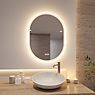 Paulmann Mirra Miroir lumineux LED ovale miroité - produit en situation