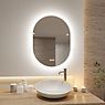 Paulmann Mirra Miroir lumineux LED ovale miroité - produit en situation