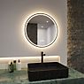 Paulmann Mirra Miroir lumineux LED ronde miroité - produit en situation