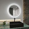 Paulmann Mirra Miroir lumineux LED ronde miroité - produit en situation