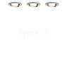Paulmann Nova recessed Ceiling Light LED inclinable Iron brushed, Set of 3, dimmable in steps , discontinued product