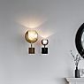 Penta Glo, lámpara de pared dorado/acabado espejo - 25 cm - ejemplo de uso previsto