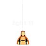 Rotaliana Luxy, lámpara de suspensión negro/cobre brillo