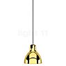 Rotaliana Luxy, lámpara de suspensión negro/dorado brillo