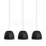 Rotaliana Pomi Hanglamp 3-lichts zwart mat/kabel zwart