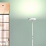 Rotaliana Sol F1, pie con luz al techo LED blanco/rejilla negro - 2.700 K - ejemplo de uso previsto