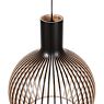 Secto Design Octo 4240, lámpara de suspensión negro, laminado/ cable textil negro