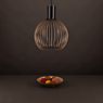 Secto Design Octo 4241 Hanglamp zwart, gelamineerd/ textielkabel zwart