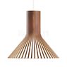 Secto Design Puncto 4203 Hanglamp walnuss, fineer/textielkabel wit