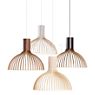 Secto Design Victo 4250 Hanglamp wit, gelamineerd/ textielkabel wit