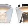 Serien Lighting Annex Plafondlamp L - externe diffusor klaar wit/binnenste diffusor gepolijst - De Annex met respectievelijk heldere buitenkap, met binnenreflector uit gefacetteerd kristalglas of gepolijst aluminium.