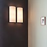 Serien Lighting Club wall light aluminium brushed, shade white application picture