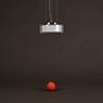 Serien Lighting Curling Hanglamp LED glas - M - externe diffusor zilver/zonder binnenste diffusor - dim to warm