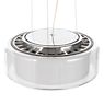 Serien Lighting Curling Pendant Light LED glass - L - external diffuser clear/inner diffuser cylindric - 2,700 K - The optical insert is held in place by means of magnets.